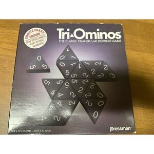 Tri-Ominos 25th Anniversary Edition 1993 Triangular Domino Game Vintage EUC